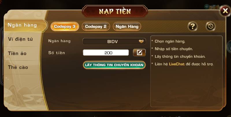 Hướng Dẫn Nạp Tiền iWin Nhanh Gọn Chỉ Vài Phút 3 Nạp Tiền Qua Ngân Hàng